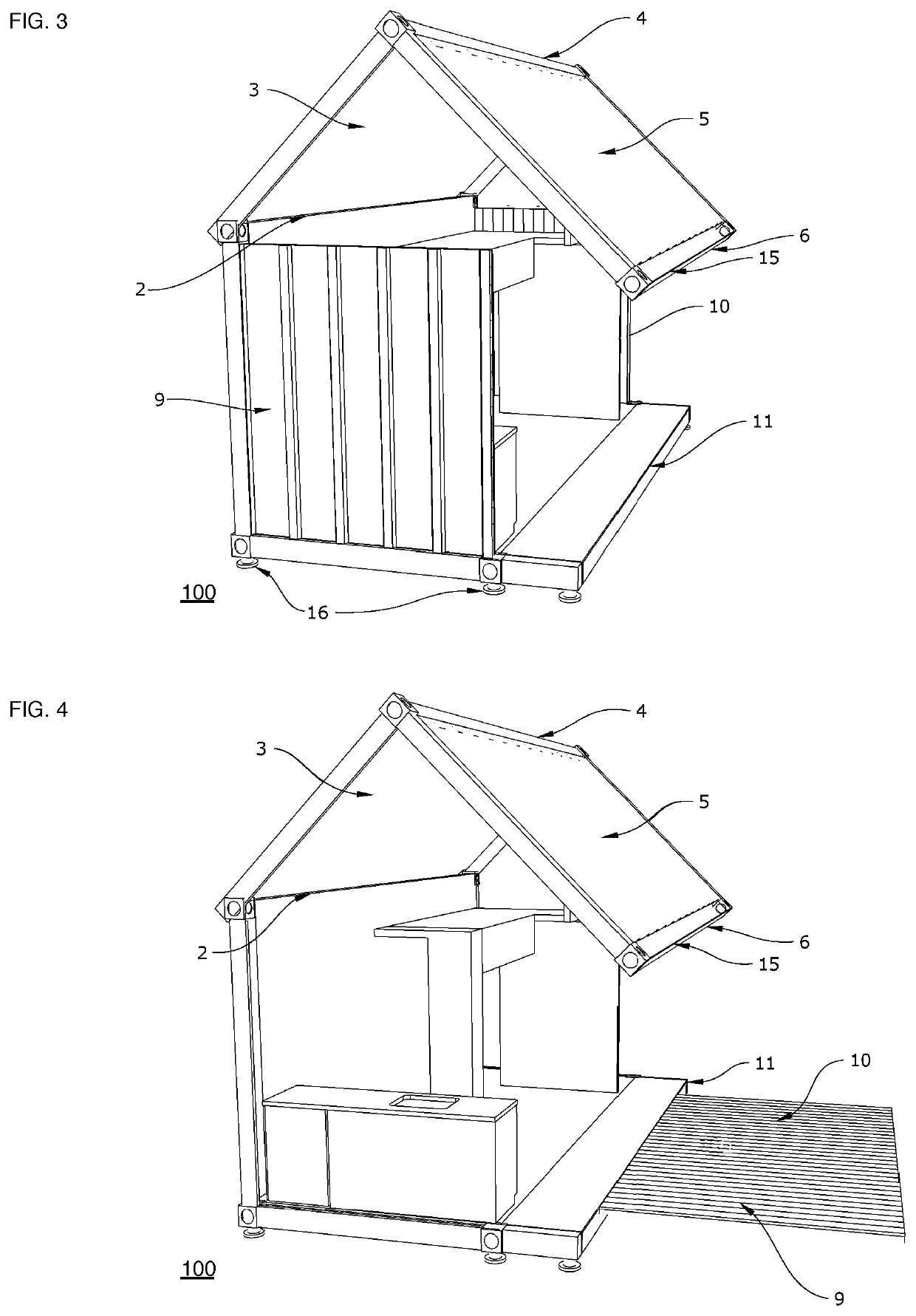 Convertible shipping container