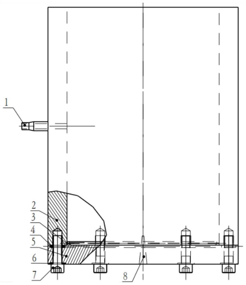 Detachable header device applied to coiled pipe high-pressure heaters