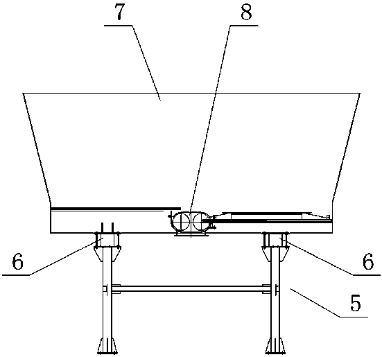 Feeding and pretreatment system for raw materials of methane project