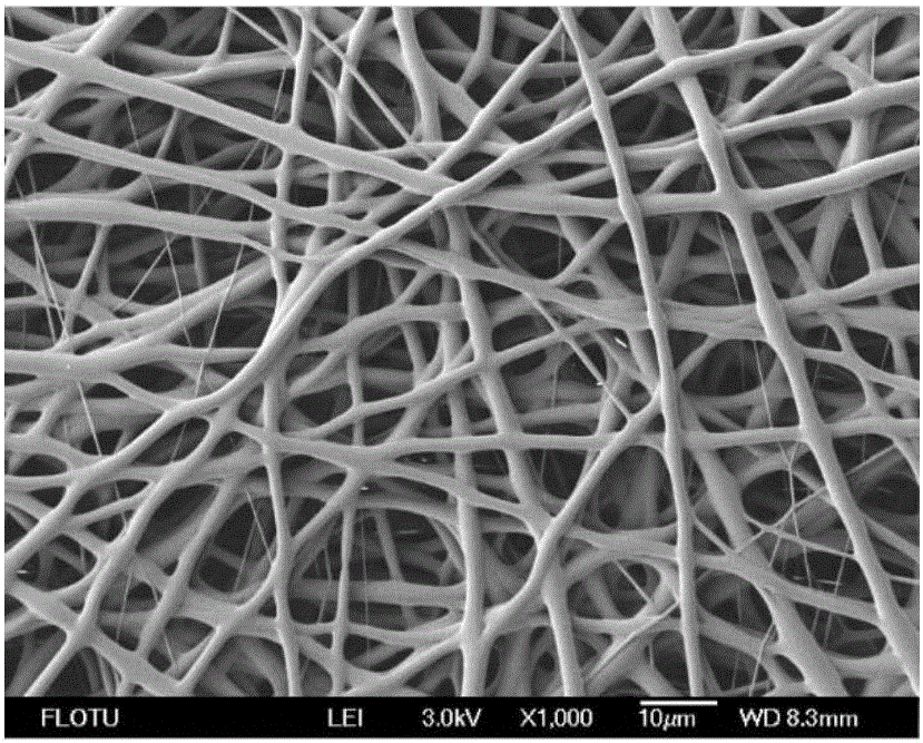 Antibacterial-hemostatic material with non-woven fabric fiber fabric structure and production method of antibacterial-hemostatic material