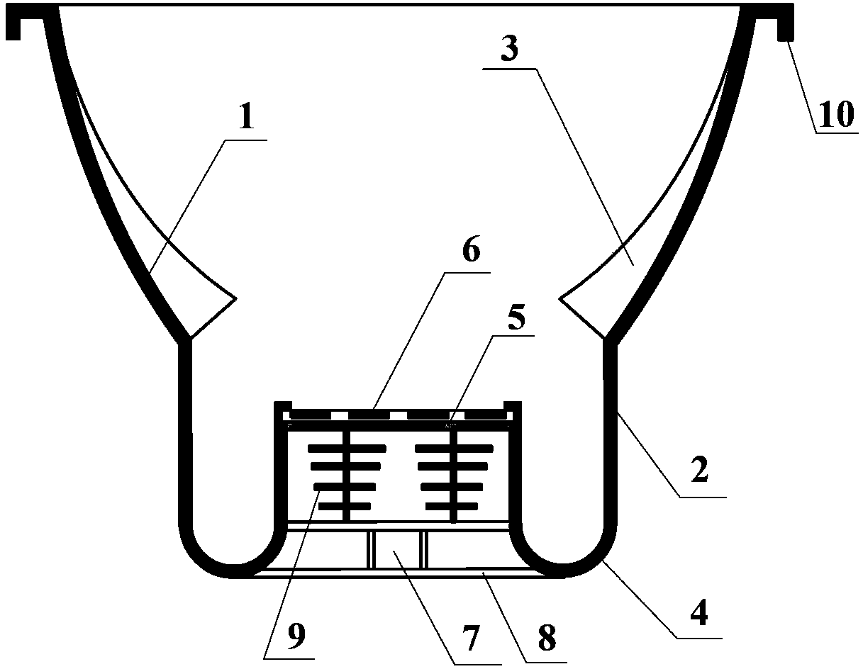 Groove-type compound parabolic concentrating power generation component