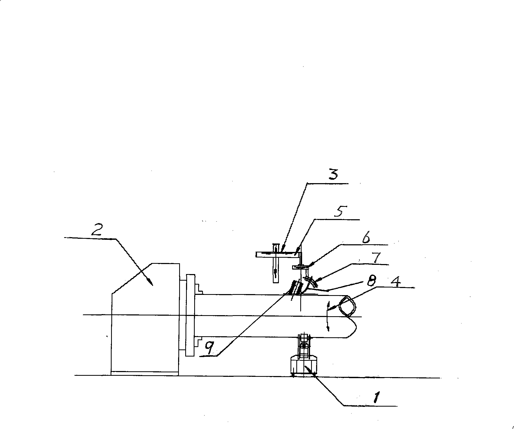 Automatic welding process of skewed tube fillet of boiler separator