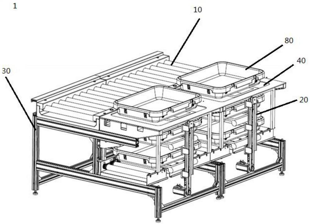 Automatic tray supply device, tray arrangement table with automatic tray supply device and security check system with automatic tray supply device