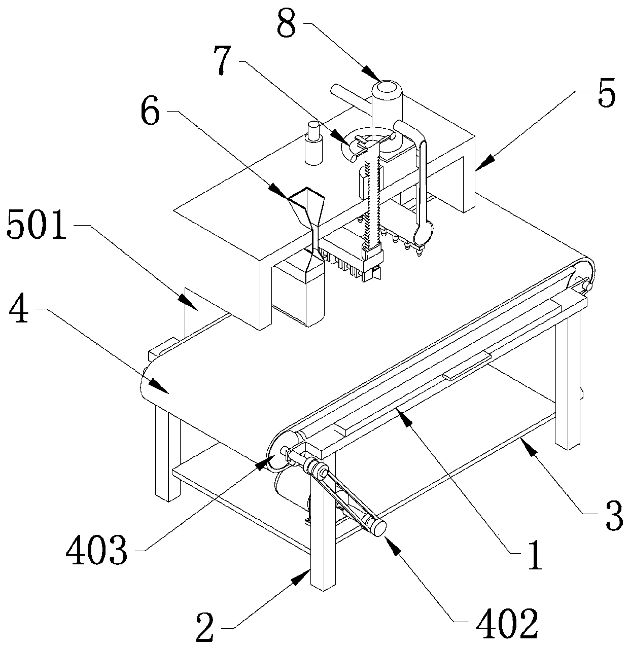 Flatness detection equipment for machine tool parts