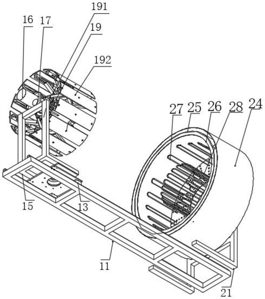 Expanding and supporting device for thermal insulation pipe