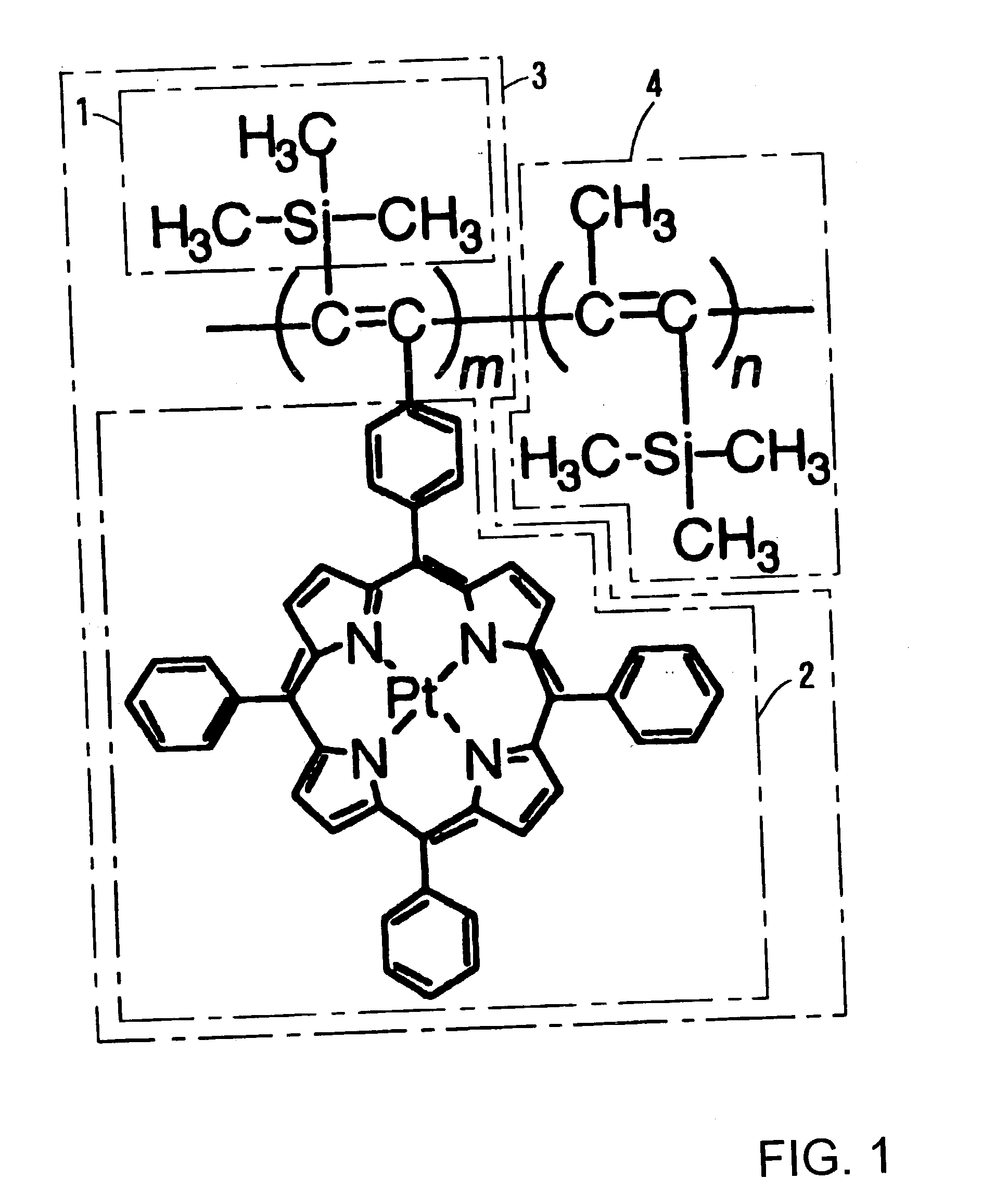 Functional polymer with supported pressure-sensitive luminophore, and pressure-sensitive paint and pressure-sensitive element using same