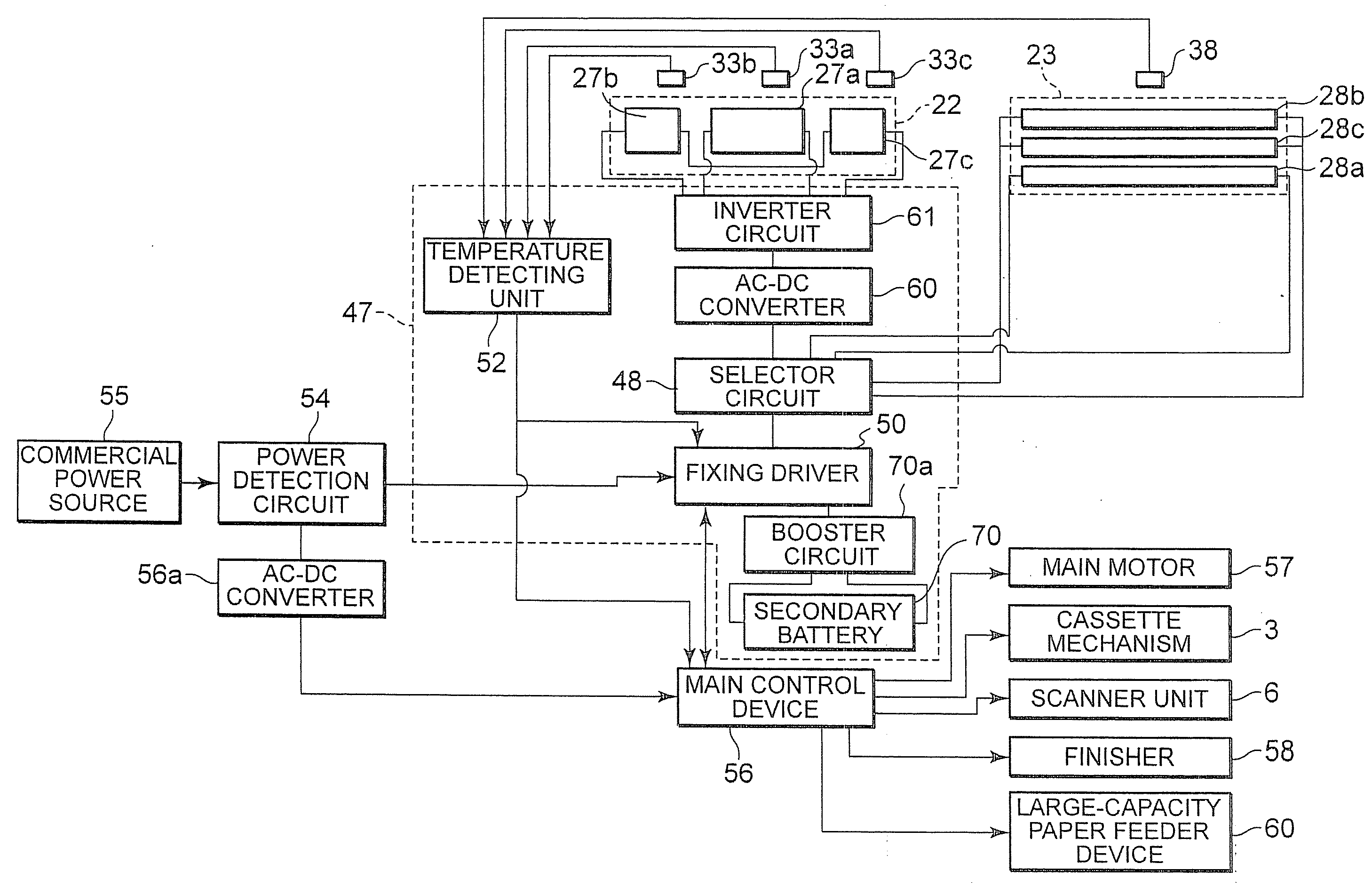 Fixing device for image forming apparatus and control method thereof