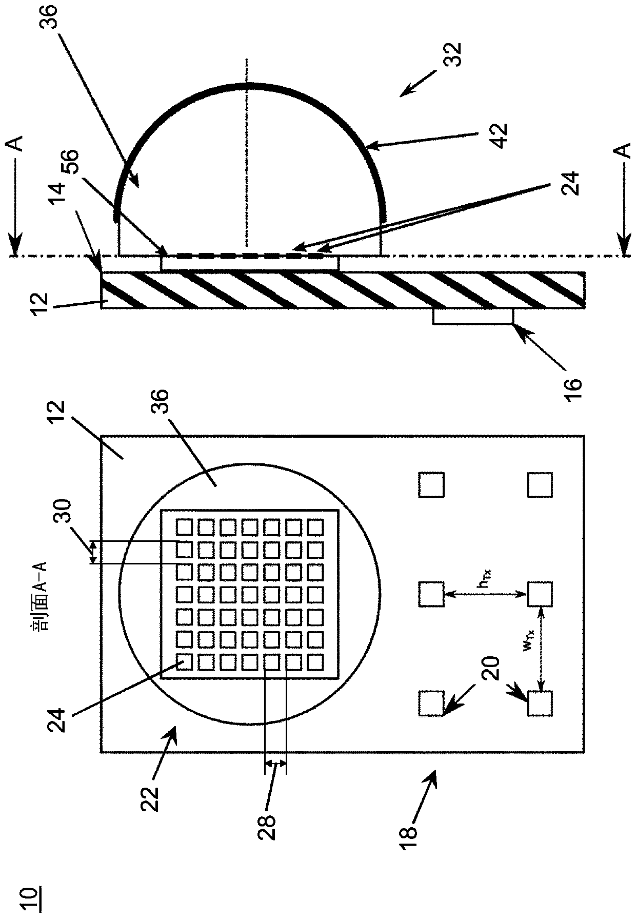 High-resolution 3D radar wave imaging device