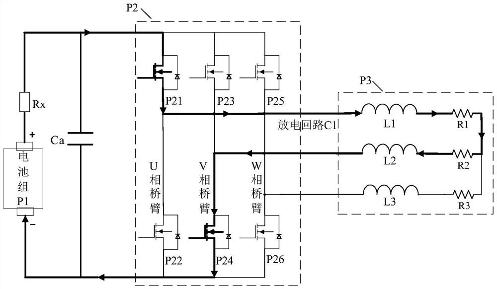 Switch control device and method, motor controller and battery pack heating control system