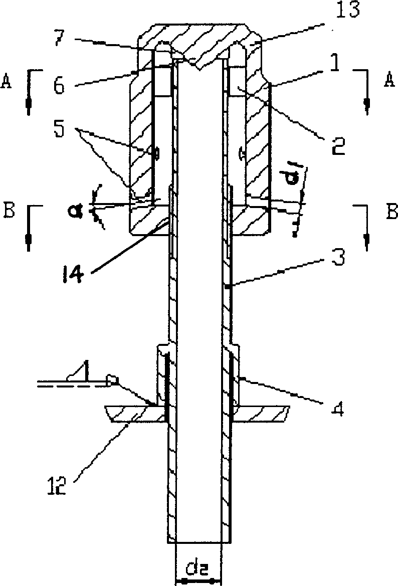 Resistance adjustable gas distributing device for fluid material