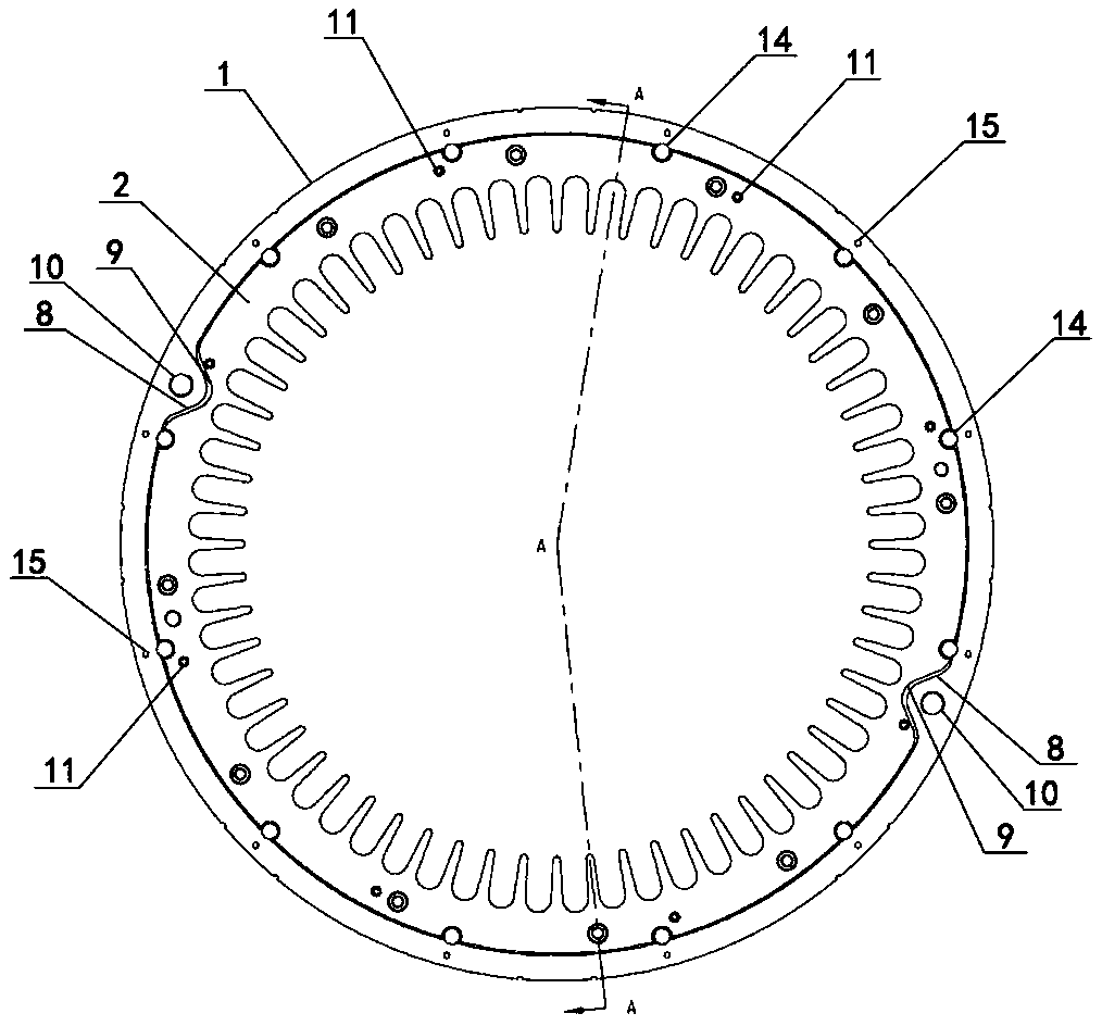 Motor stator pressure ring