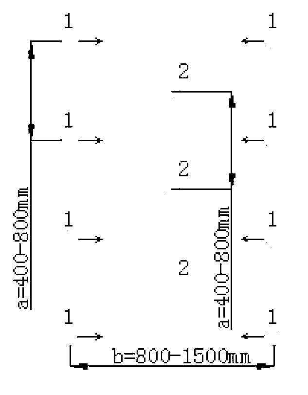 Method for blasting inclined thin ore body by dividing ores and rocks in area in drift driving