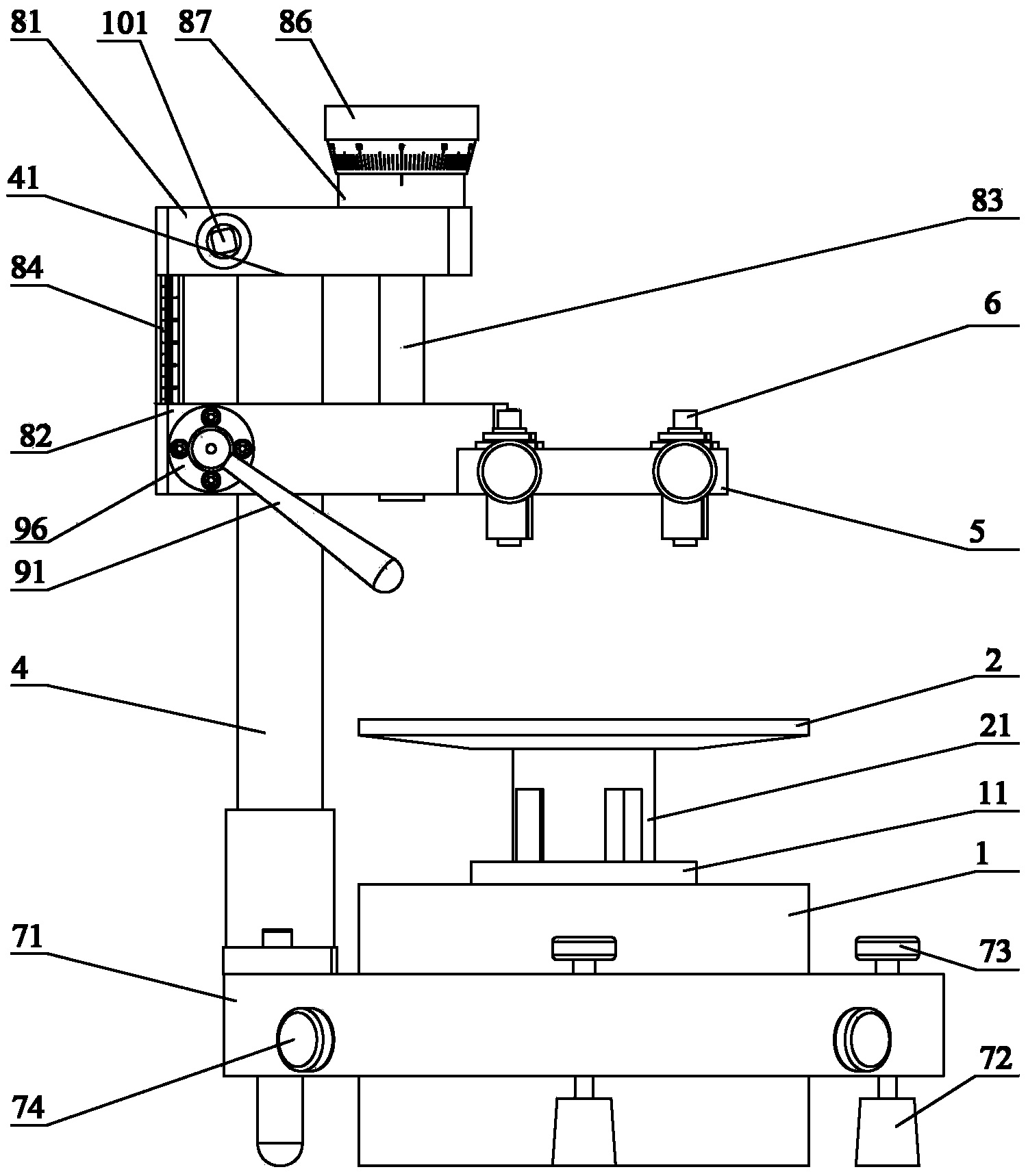 Electric eddy transducer dynamic calibration device