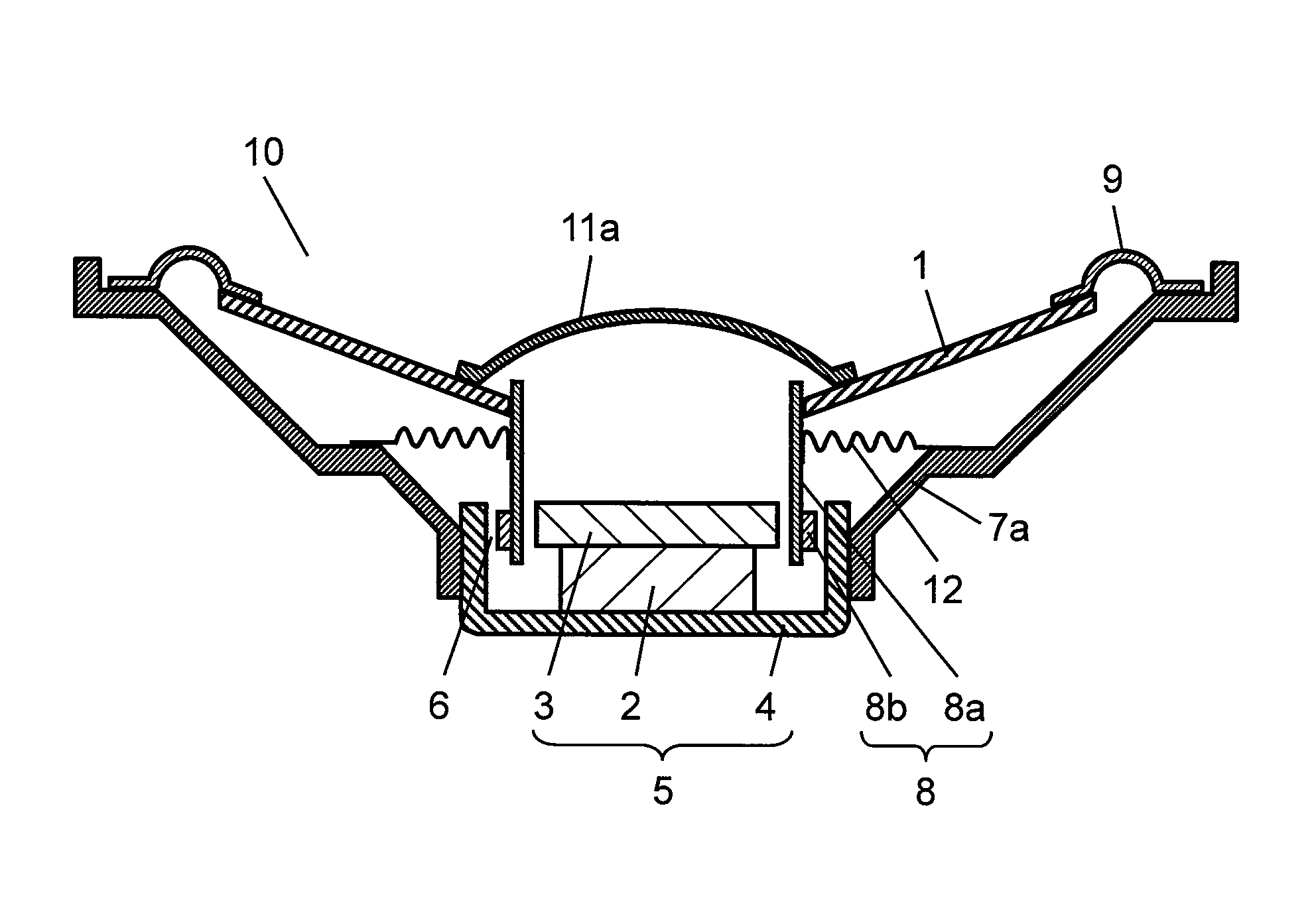 Diaphragm for speaker, frame for speaker, dust cap for speaker, speaker and apparatus using them, and method for manufacturing component for speaker