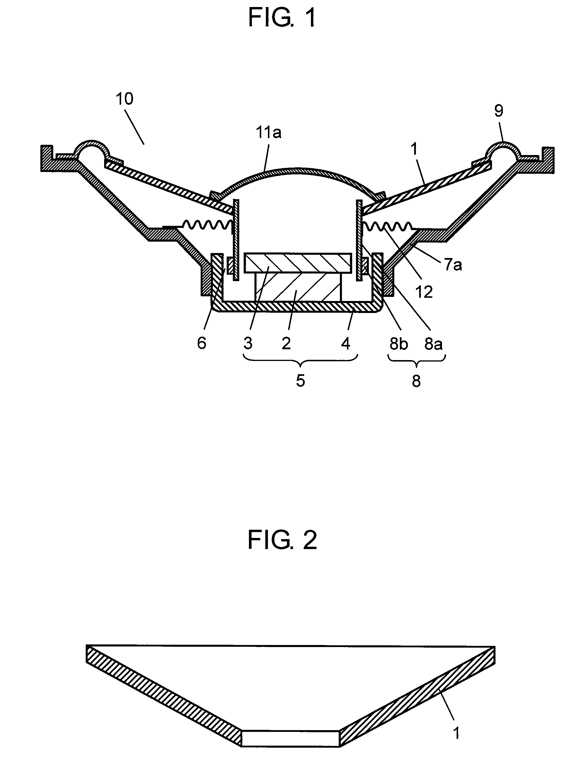 Diaphragm for speaker, frame for speaker, dust cap for speaker, speaker and apparatus using them, and method for manufacturing component for speaker