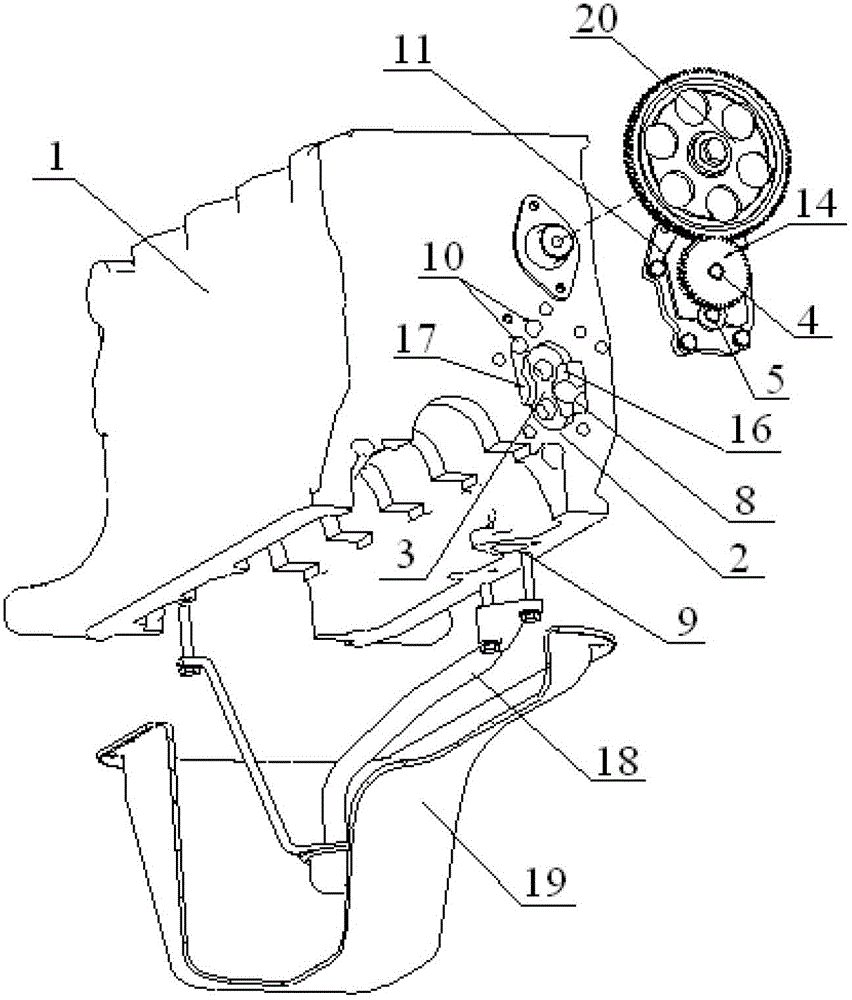 Fuel pump system integrated with engine body