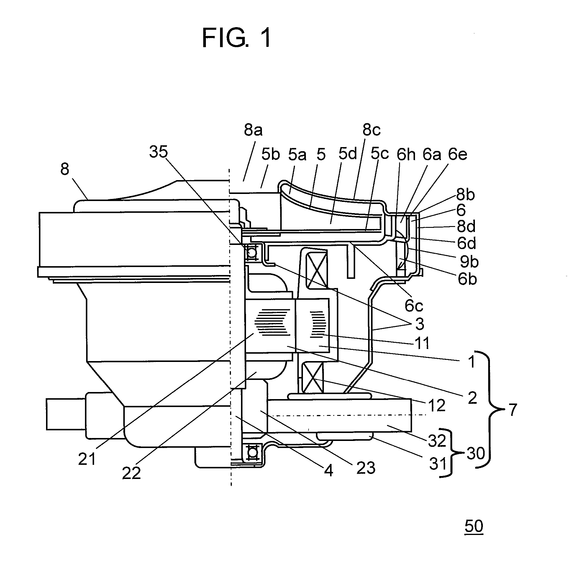 Electric blower and vacuum cleaner comprising same