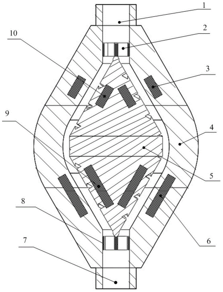 A magnetic fluid coupling passive suspension axial flow pump