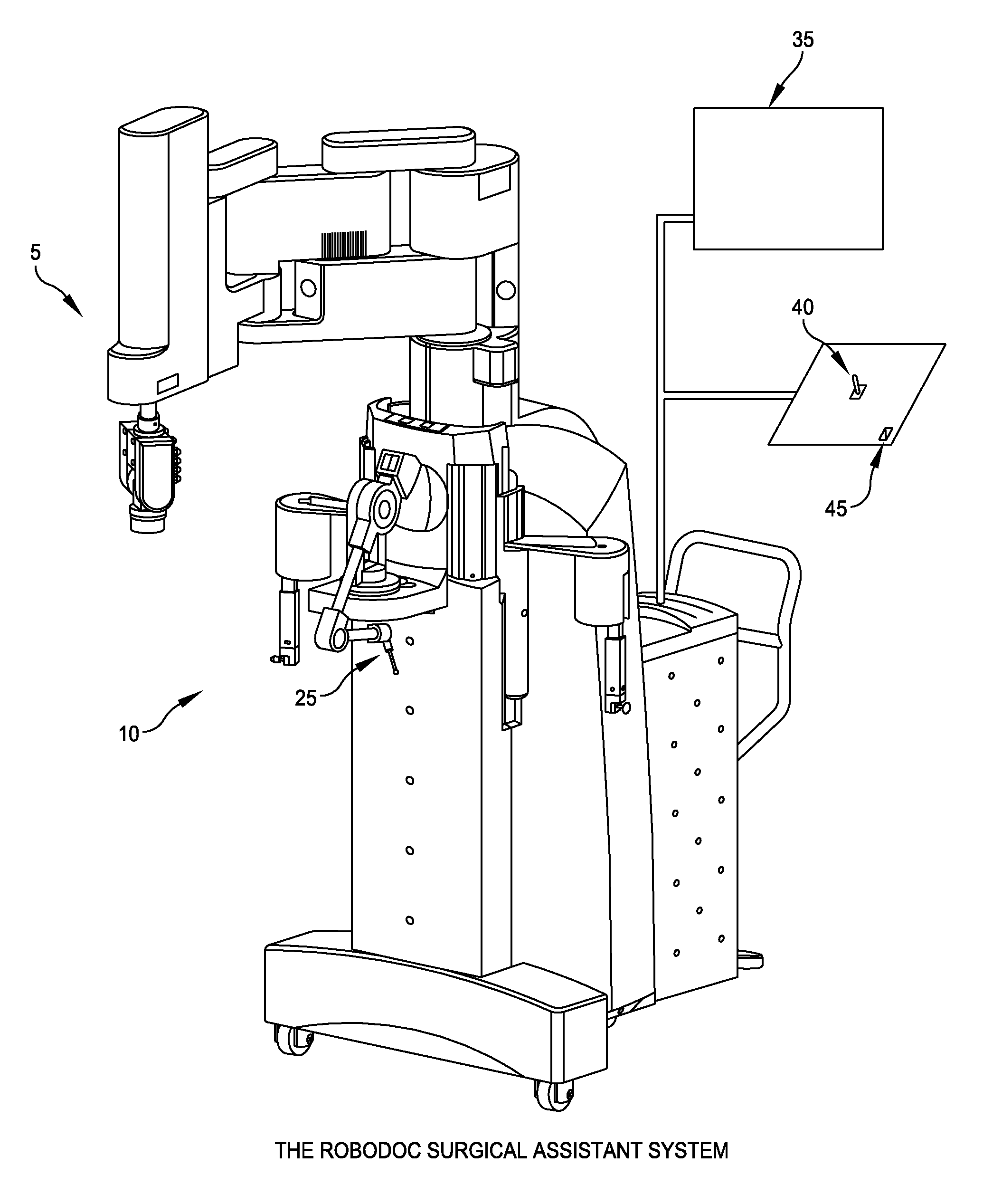 Method and apparatus for determining and guiding the toolpath of an orthopedic surgical robot