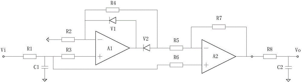 Frequency conversion measurement circuit for over-excitation protection and over-excitation protection method
