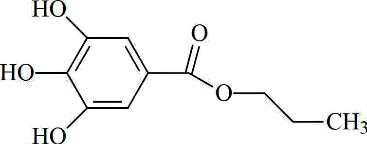 Propyl gallate liposome injection