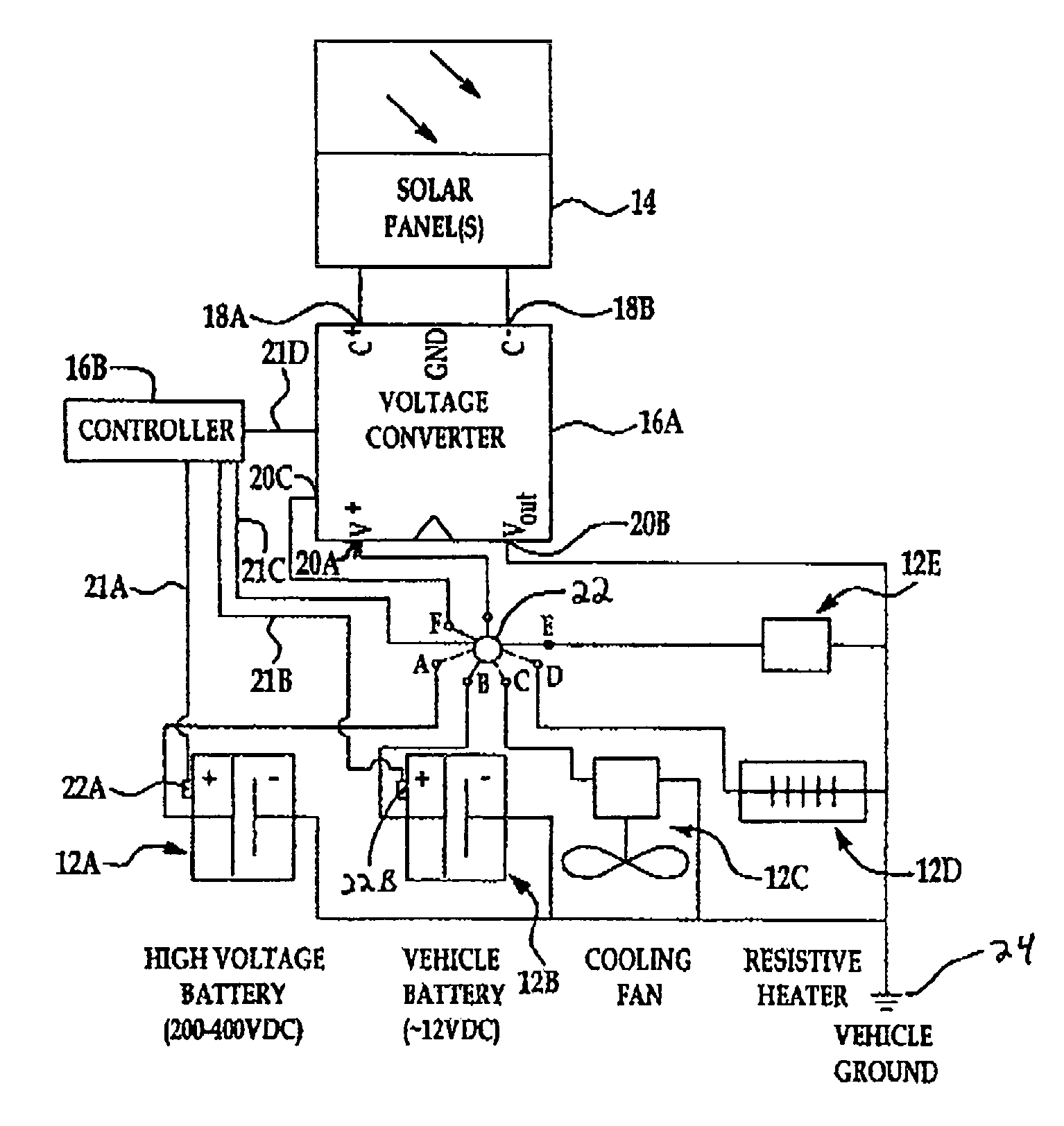 Solar charged hybrid power system