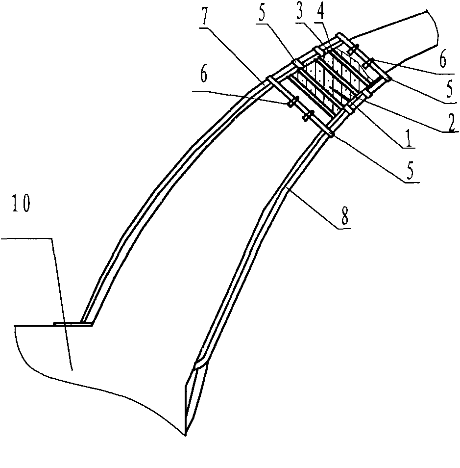 Construction method for strengthening arch foot crack of stone arch bridge