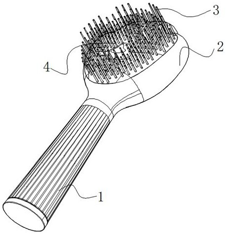 Knot opening cat claw comb