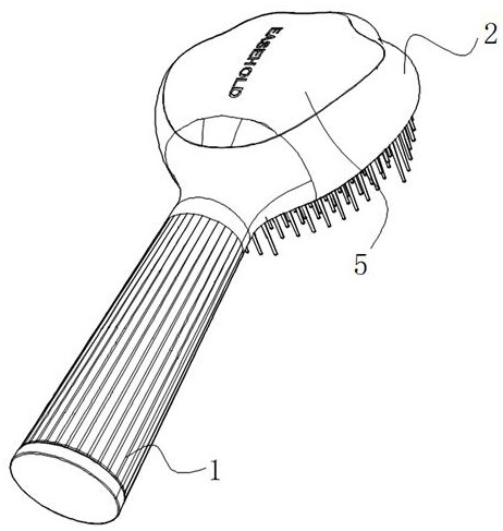 Knot opening cat claw comb