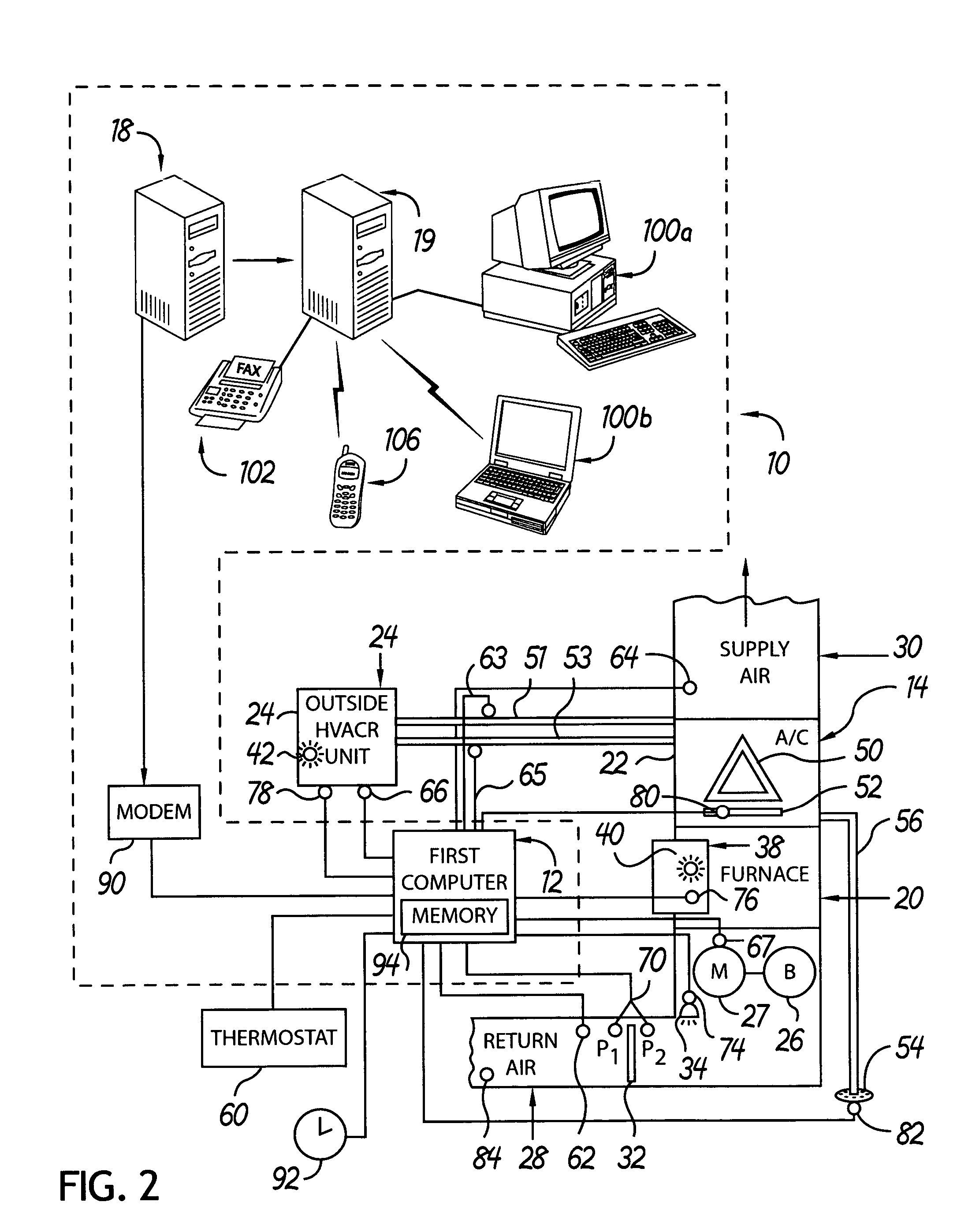 HVAC/R monitoring apparatus and method