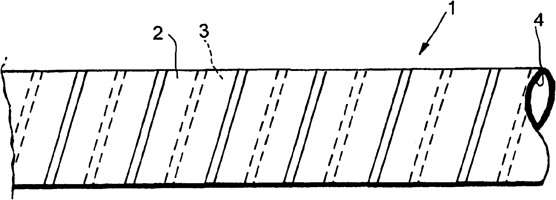 Production of tubular body comprising two or more layers of helically bended strips