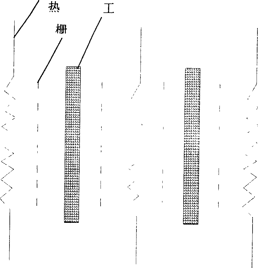 Auxiliary grid hot wire chemical vapor deposition process for preparing nano-diamond thin film