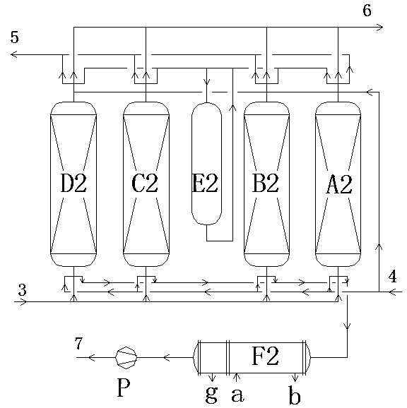 Method of recovering chlorine and oxygen from chlorine-containing oxygen-containing gas mixture