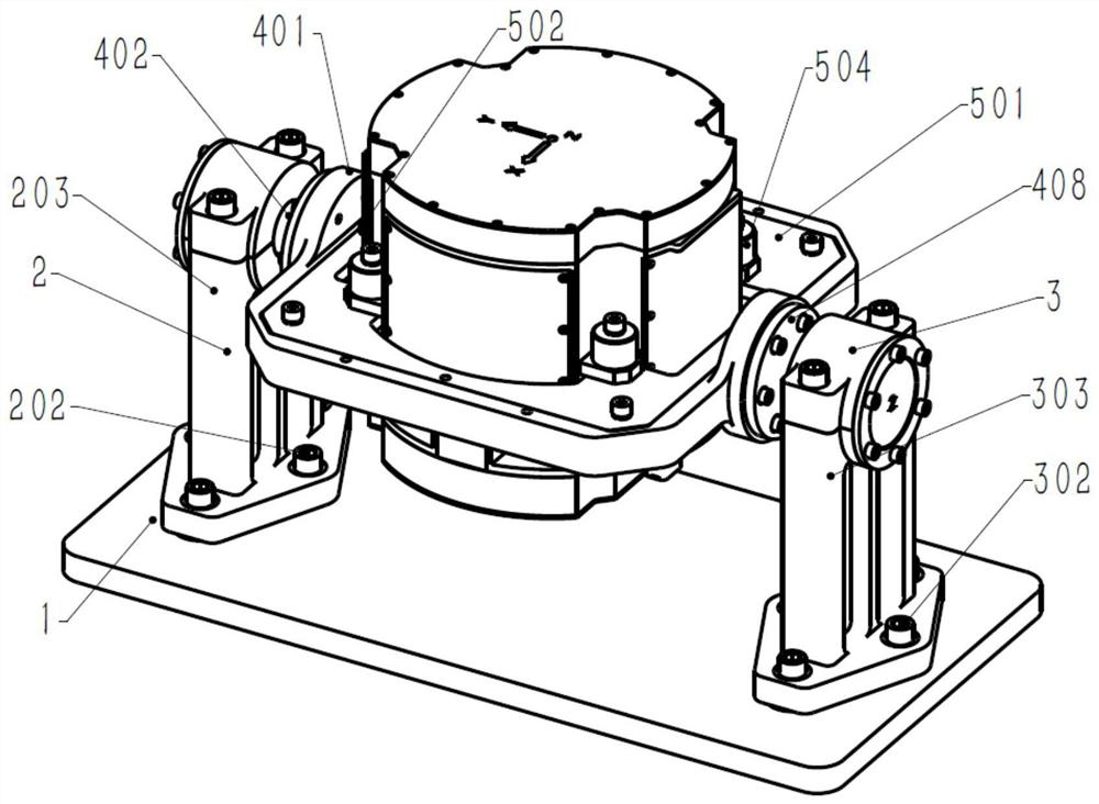 A device, adjustment method and application for adjusting the position of the center of mass of a product