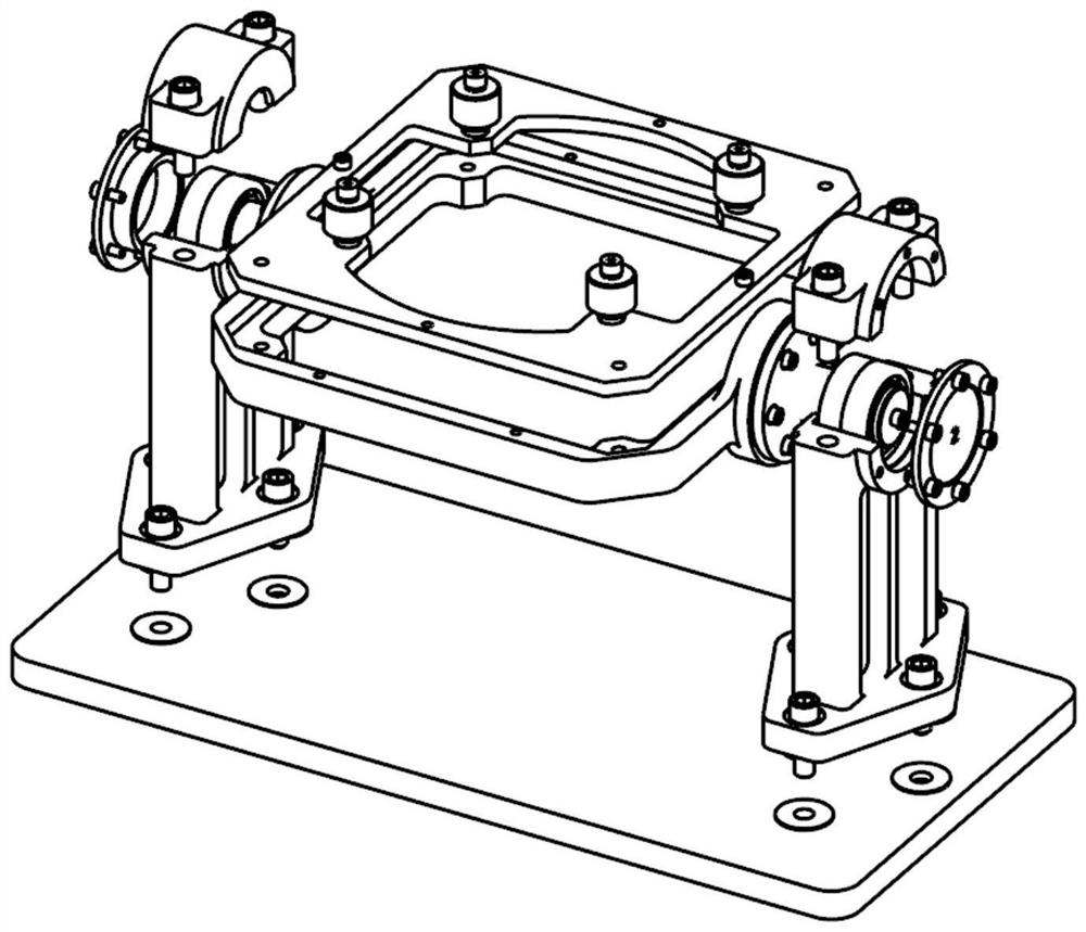 A device, adjustment method and application for adjusting the position of the center of mass of a product