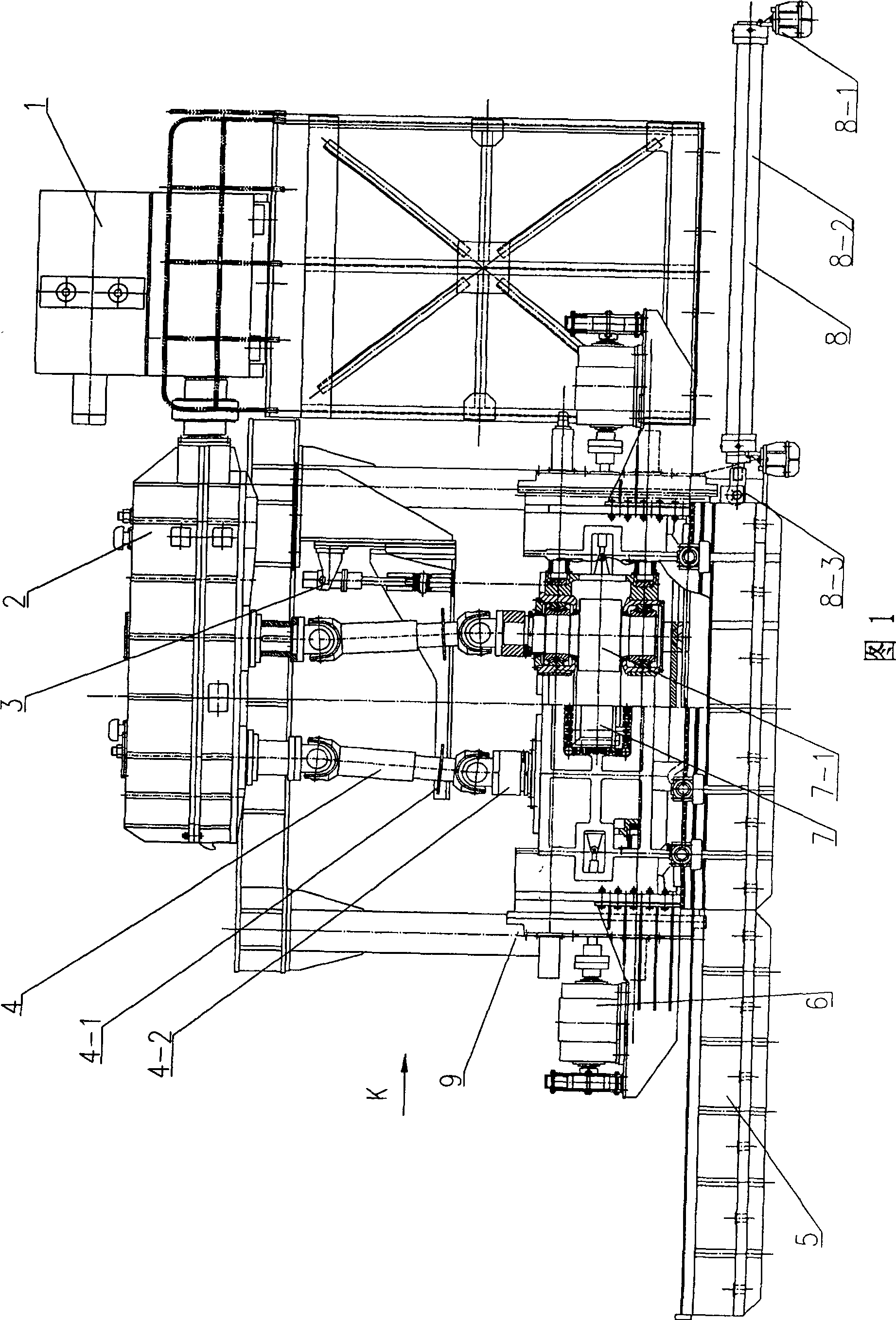 Rough rolling vertical roller mill