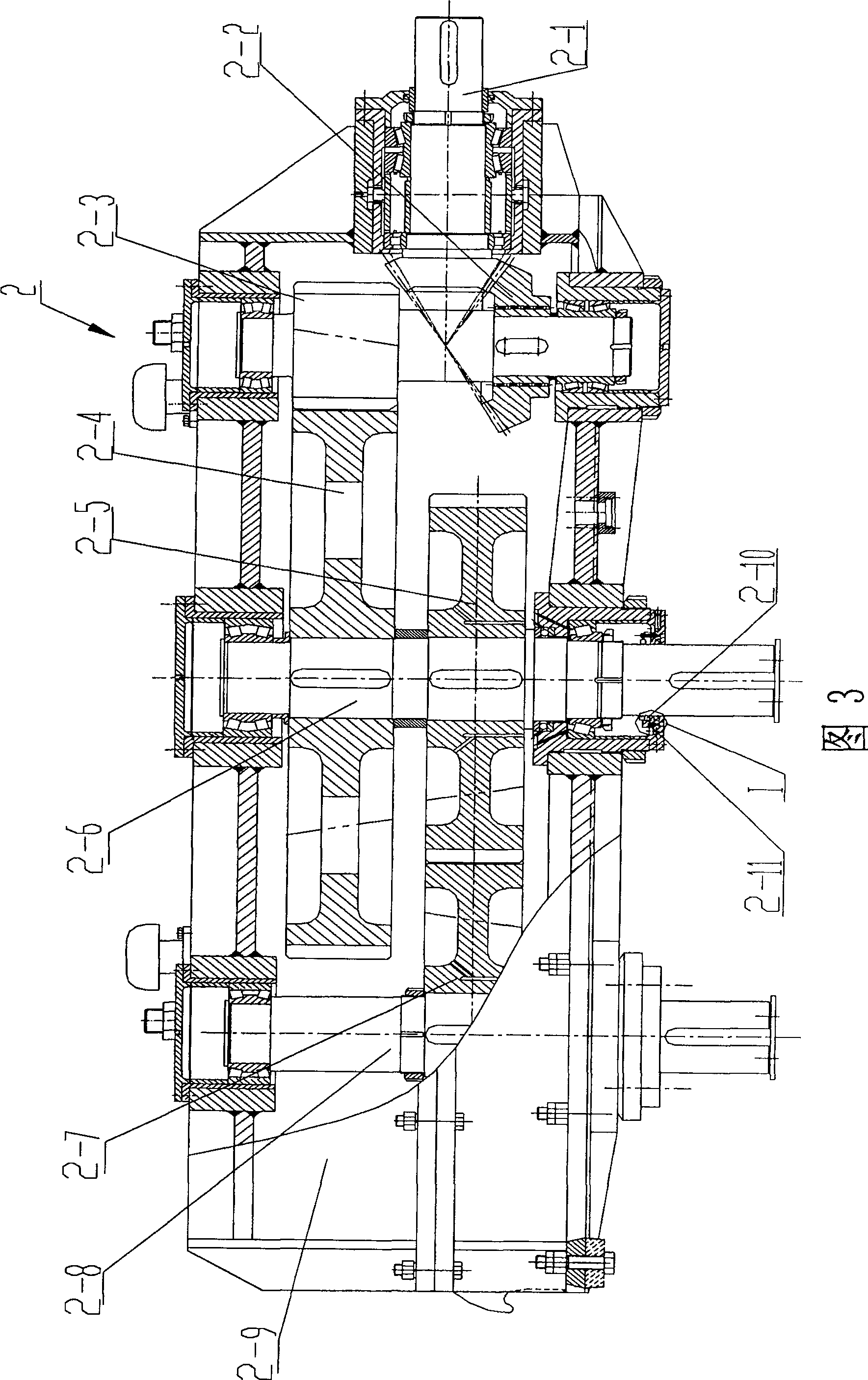 Rough rolling vertical roller mill