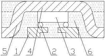 Packaging structure and process method for realizing electrical properties and heat dissipation by mechanical pressing