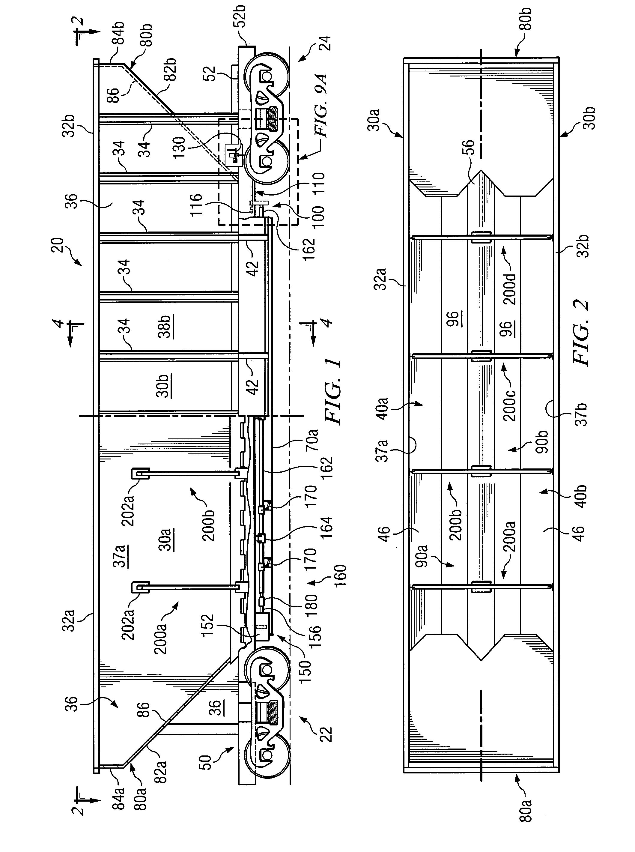 Hopper cars with one or more discharge control systems