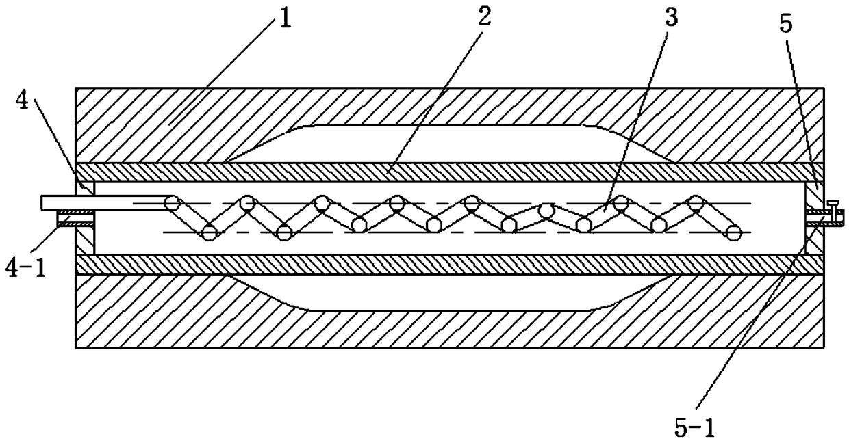 Pipe semi-solid air pressure contact forming method