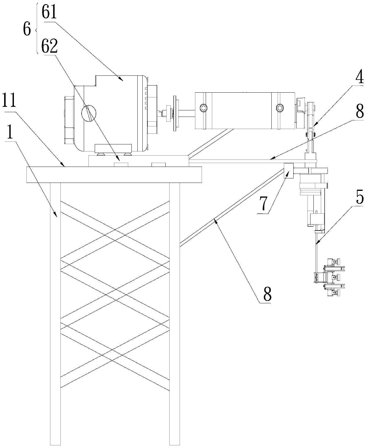 Aluminum profile spraying production line