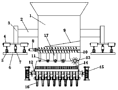 Soil Heavy Metal Prevention and Improvement Agent Feeding Device