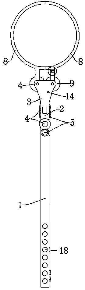 Portable telescopic bagging device for grape planting