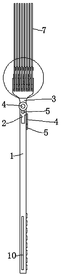 Portable telescopic bagging device for grape planting