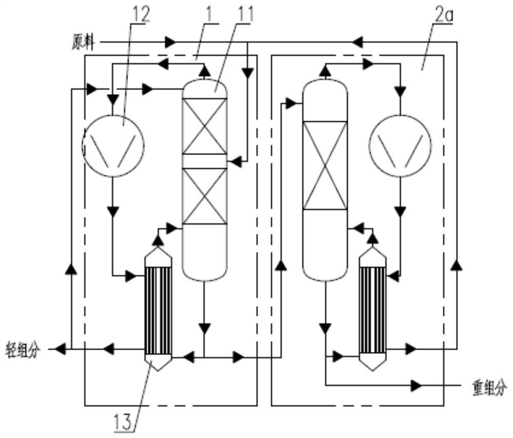 mvr rectification stripping compound device and its process method