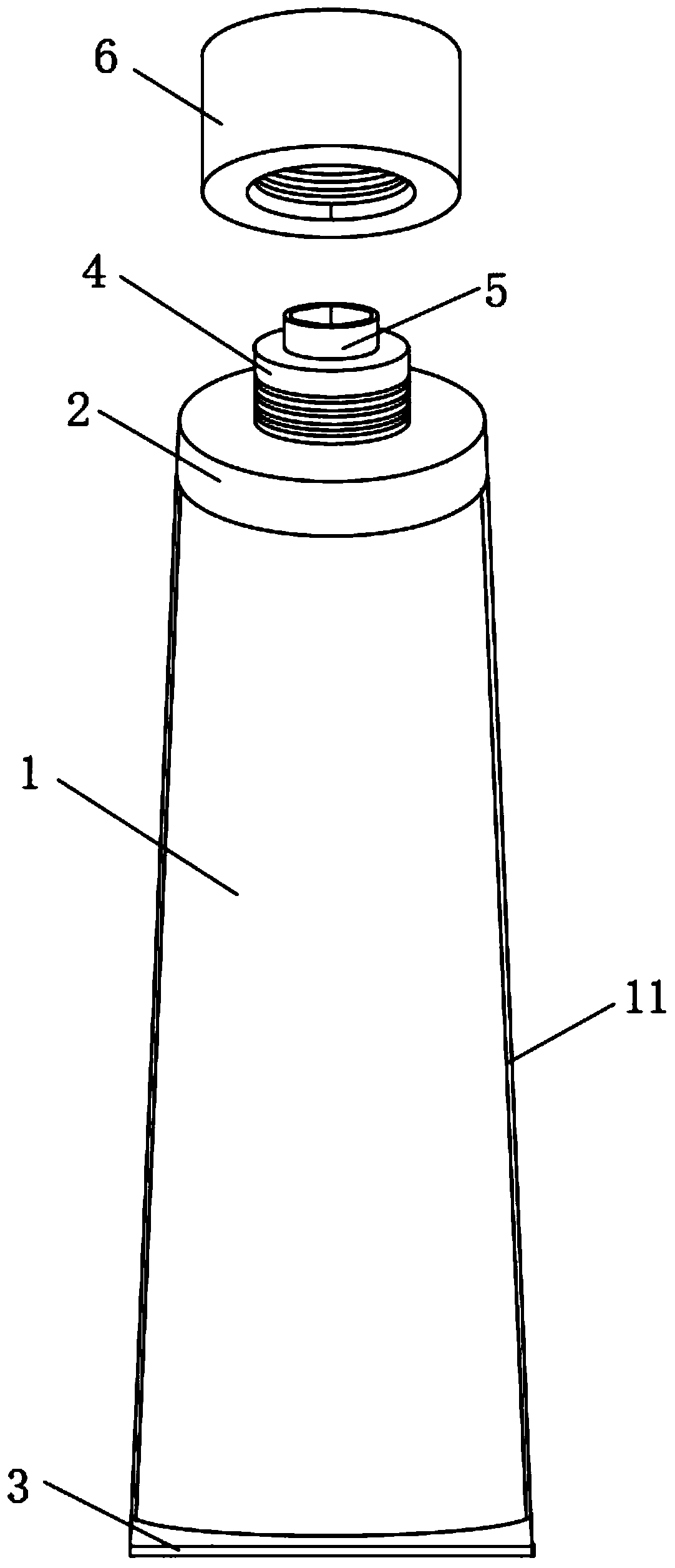 Internal storage extrusion-type skin care emulsion packaging box and using method thereof