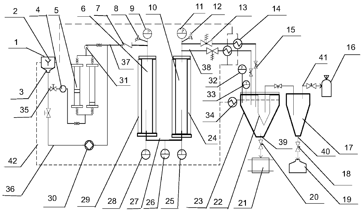 Device and method for preparing biological crude oil through biomass continuous hydrothermal liquefaction