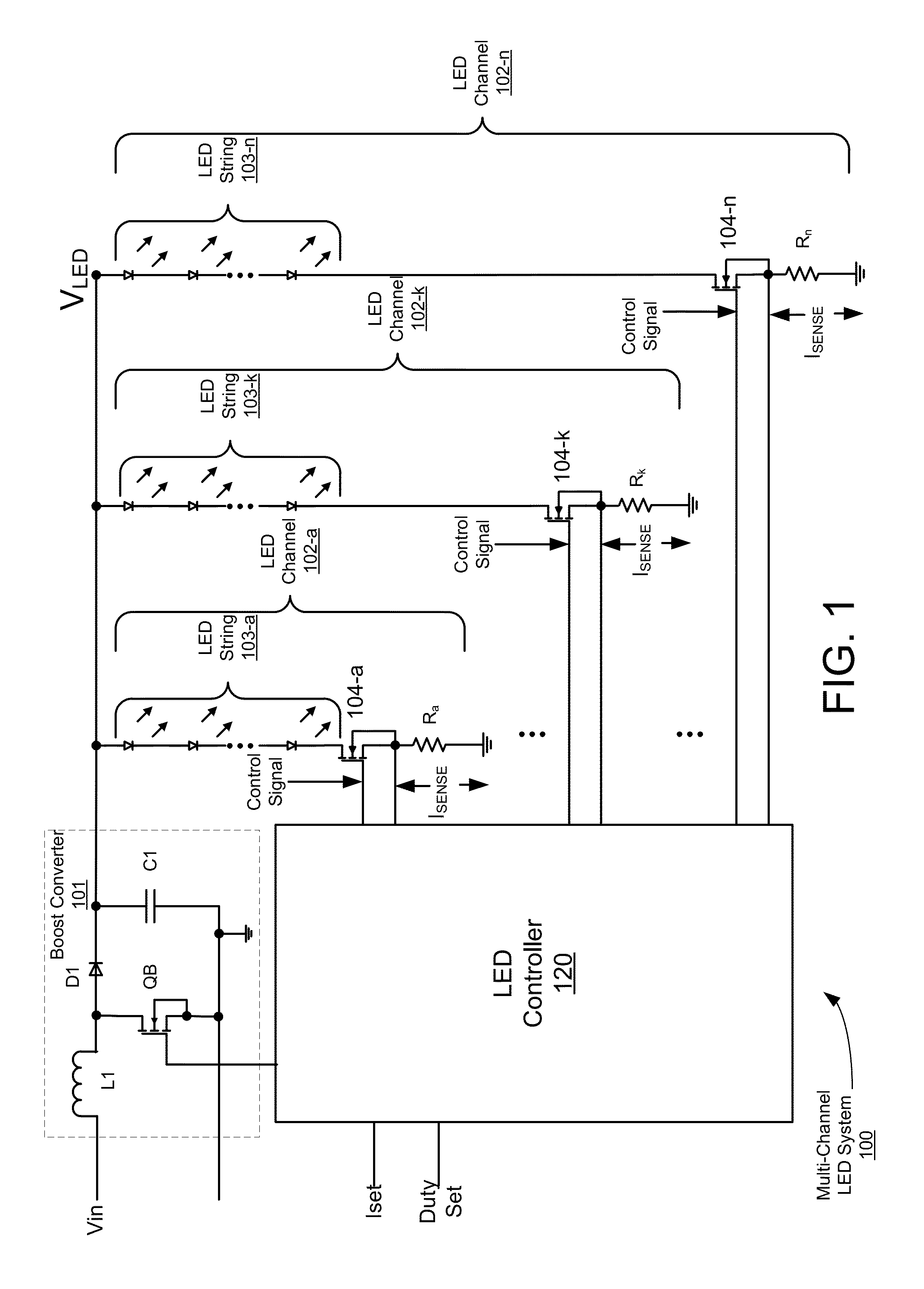 Modifying duty cycles of PWM drive signals to compensate for LED driver mismatches in a multi-channel LED system