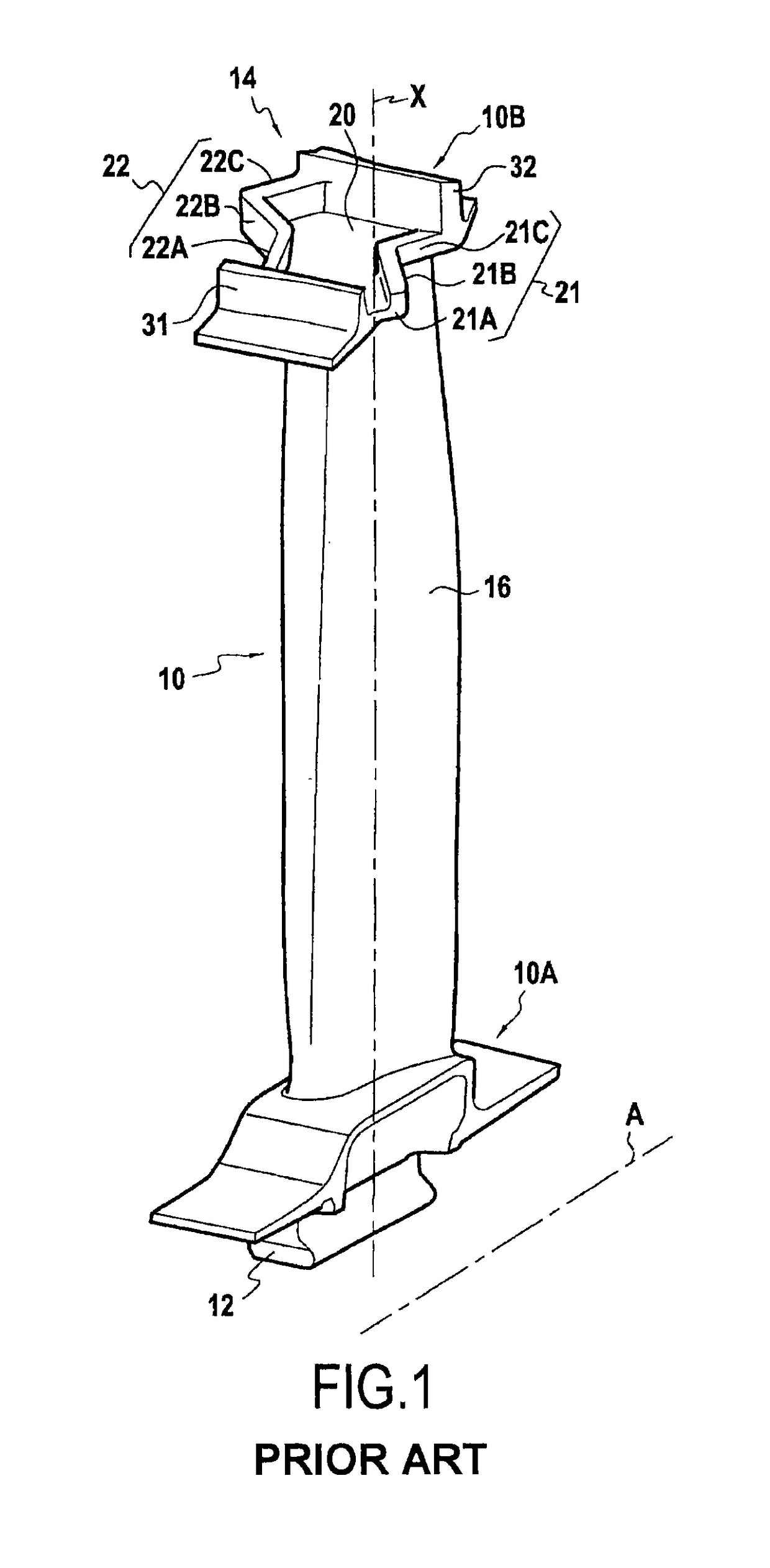 Turbomachine rotor blade