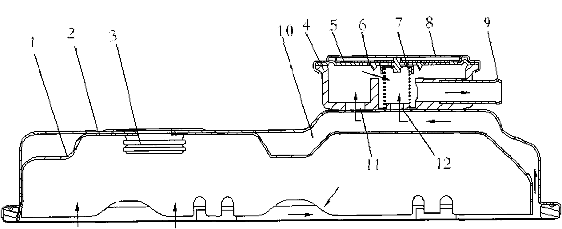 Pressure control valve type engine crankcase ventilator